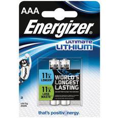 AAA (LR03) - Lithium Batterien & Akkus Energizer AAA Ultimate Lithium Compatible 2-pack
