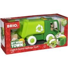 BRIO Toy Cars BRIO My Home Town Light & Sound Garbage Truck 30278