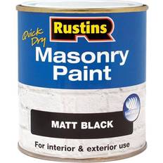 Concrete Paint Rustins Quick Dry Masonry Concrete Paint Black 0.25L
