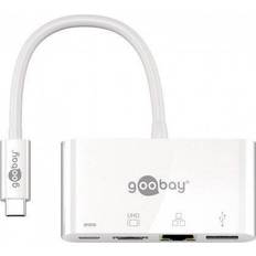 Goobay Multiport USB C-HDMI/RJ45/USB A/USB C M-F 0.2m