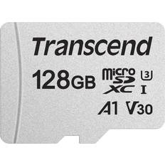 Transcend Minnekort Transcend 300S microSDXC Class 10 UHS-I U3 V30 A1 95/45MB/s 128GB +Adapter