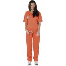 Oransje Kostymer & Klær Hisab Joker Prisoner Girl Orange