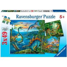 Klassische Puzzles reduziert Ravensburger The Fascination of the Dinosaurs 3x49 Pieces