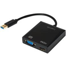 USB A-VGA/HDMI M-F Adapter