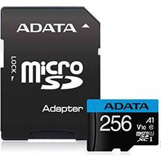 Adata Memory Cards & USB Flash Drives Adata Premier microSDXC Class 10 UHS-I U1 V10 A1 100/25MB/s 256GB +Adapter