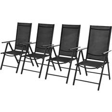 Plastic Garden Chairs vidaXL 41731 4-pack Garden Dining Chair