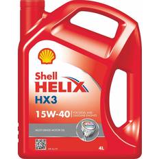 Mineralolje Motoroljer Shell Helix HX3 15W-40 Motorolje 4L