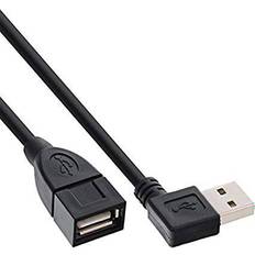 InLine Angled USB A-USB A M-F 2.0 2m