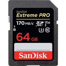 Memory Cards SanDisk Extreme Pro SDXC Class 10 UHS-I U3 V30 170/90MB/s 64GB