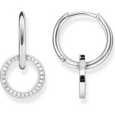 Thomas Sabo Circle Earrings - Silver/White