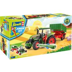Bauernhöfe Bausätze Revell Junior Kit Tractor & Trailer with Figure 00817