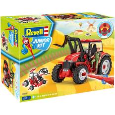 Bauernhöfe Bausätze Revell Junior Kit Tractor with Loader & Figure 00815