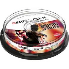 Emtec CD-R 700MB 52x Spindle 10-Pack (ECOC801052CB)