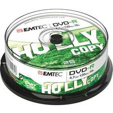 Emtec DVD-R Silver 4.7GB 16x Spindle 25-Pack (ECOVR472516CB)