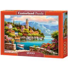 Castorland Jigsaw Puzzles Castorland Village Clock Tower 2000 Pieces