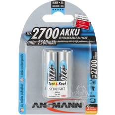Ansmann NiMH Mignon AA 2700mAh Compatible 2-pack