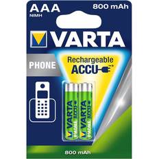 Varta AAA (LR03) Batterien & Akkus Varta AAA Accu Rechargeable Phone 800mAh 2-pack