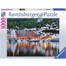 Klassiske puslespill Ravensburger Bergen Norway 1000 Pieces