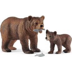 Bären Figurinen Schleich Grizzly Bear Mother with Cub 42473