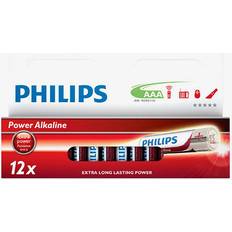 Philips Alkalisk Batterier & Ladere Philips LR03P12W/10 Compatible 12-pack