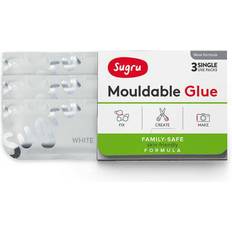 Formbare Klebstoffe Sugru Mouldable Glue Family Safe Skin Friendly Formula White 3-pack