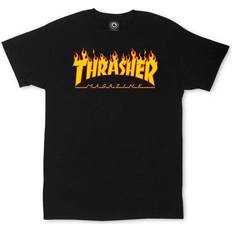 Thrasher Magazine Bekleidung Thrasher Magazine Flame T-shirt - Black