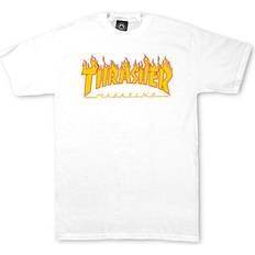 Thrasher Magazine Klær Thrasher Magazine Flame Logo T-shirt - White