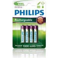 Philips Batterien & Akkus Philips R03B4RTU10/10 Compatible 4-pack