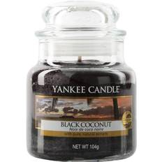 Yankee Candle Lysestaker, Lys & Lukt Yankee Candle Black Coconut Medium Duftlys 411g