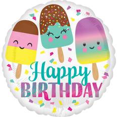 Amscan Foil Ballon Standard Happy Ice Cream Birthday