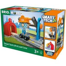 BRIO Toy Vehicles BRIO Smart Tech Lift & Load Crane 33827