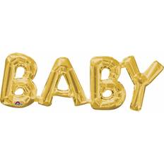 Amscan Foil Ballon SuperShape Phrase Baby Gold