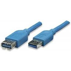 USB A-USB A 3.0 M-F 0.5m