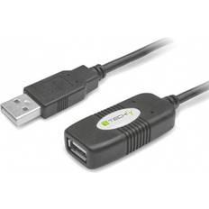 Techly USB A-USB A M-F 2.0 10m