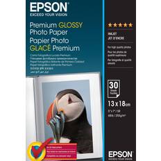 Kontorpapir Epson Premium Glossy 13x18 cm 255g/m² 30st