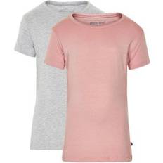 Mehrfarbig Oberteile Minymo Basic T-shirt 2-pack - Blusher (3933-568)