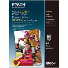 A4 Fotopapir Epson Value Glossy A4 183g/m² 20st