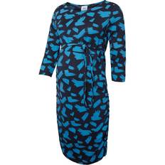 Mamalicious Printed Maternity Dress Blue/Navy Blazer (20009511)
