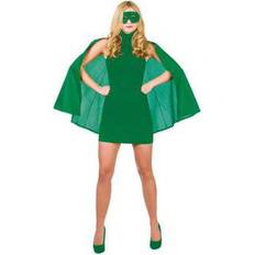 Wicked Costumes Green Superhero Cape & Eye Mask