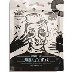 Dermatologisk testet Øyemasker Barber Pro Under Eye Mask with Activated Charcoal & Volcanic Ash 3-pack