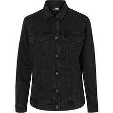 Noisy May Long Jeans Jacket - Black/Black