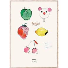 Posters Soft Gallery Mado x Fruits & Friends Large Poster 19.7x27.6"