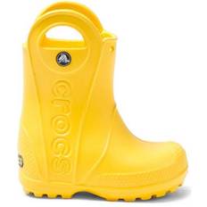 Rain Boots Children's Shoes Crocs Kid's Handle It Rain Boot - Yellow