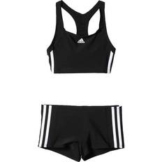 Elastan Bikinier adidas 3-Stripes Bikini - Black/White (BP9479)