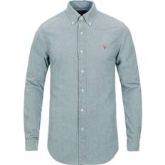 Blau - Herren Hemden Polo Ralph Lauren Slim Fit Chambray Shirt - Medium Wash