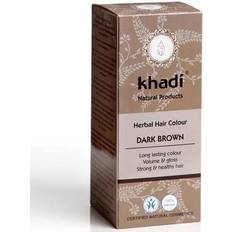 Reparierend Tönungen Khadi Herbal Hair Colour Dark Brown 100g