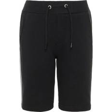 Name It Kid's Side Stripe Sweat Shorts - Black/Black (13167848)