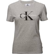 Calvin Klein Core Monogram Reg Fit Logo Tee - Light Grey Heather
