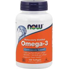 Fatty Acids Now Foods Omega-3 Molecularly Distilled 100 pcs