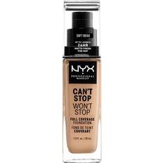 Normal hud Foundations NYX Can't Stop Won't Stop Full Coverage Foundation CSWSF7.5 Soft Beige